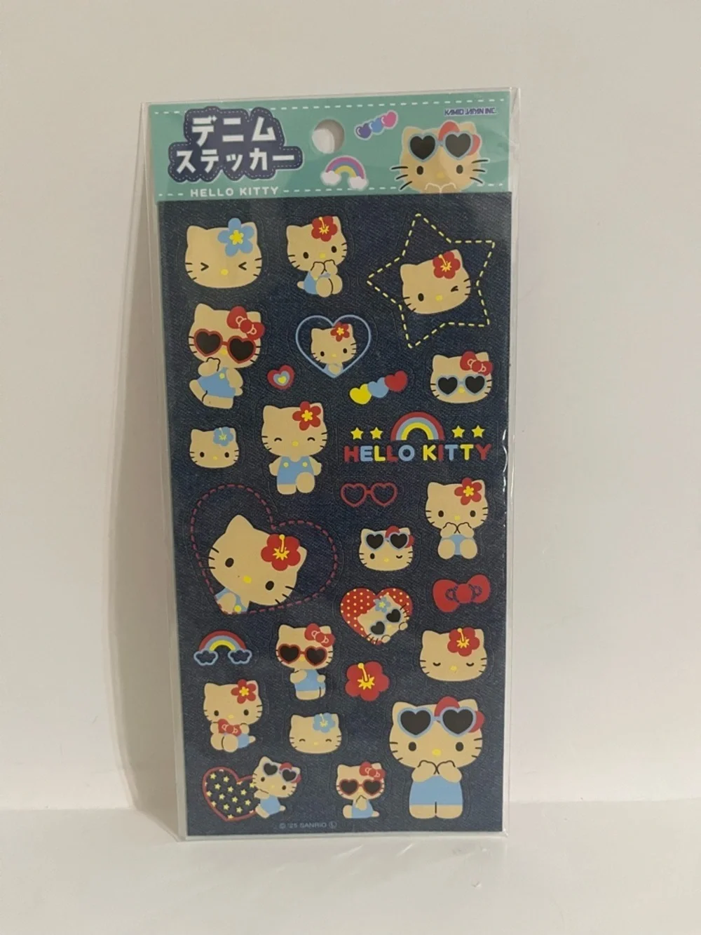 Sanrio Hello Kitty Denim Theme Sticker Sheet